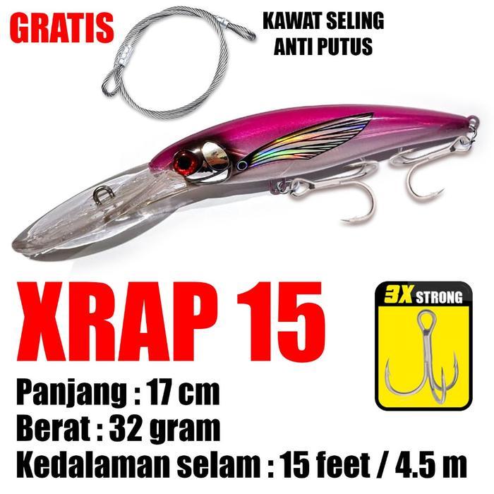 MANCING MANIA Umpan Pancing Trolling Bahan ABS Minnow Casting Tenggiri GT Marlin Kawat Seling Anti