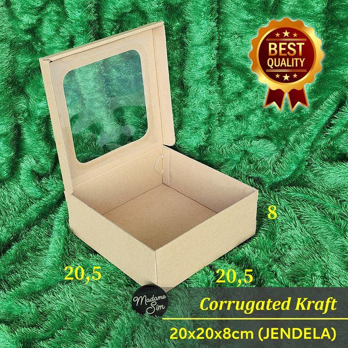 Kotak Kue - Cake Box - Dus Bolu 20X20X8 (Jendela)