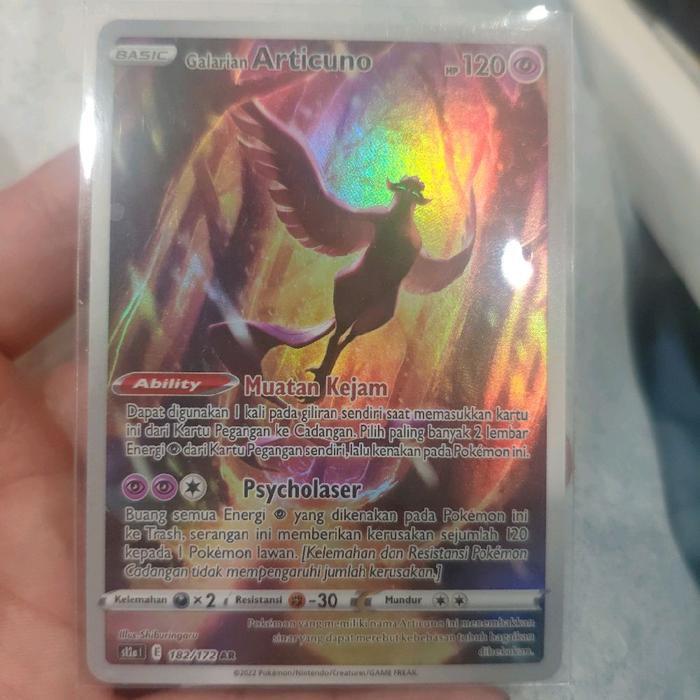 Galarian Articuno s12a AR 182/172 Kartu Pokemon TCG Original