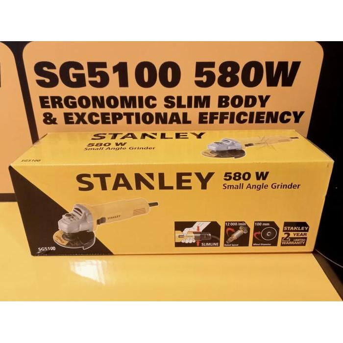 Stanley Sg5100 100Mm Angle Grinder / Gerinda Tangan Listrik 4"