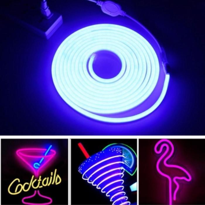 "New" Lampu led NEON FLEX SELANG 220V HARGA METERAN neon flexibel outdoor