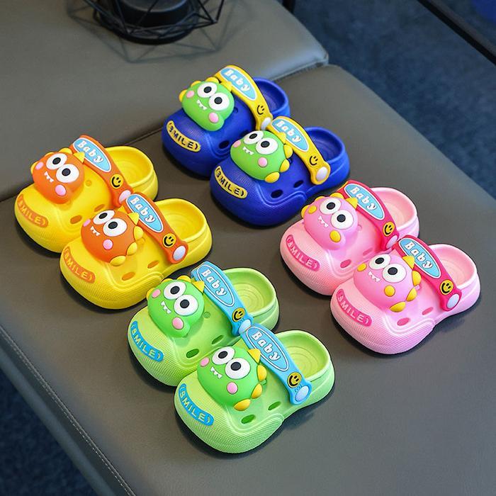 Bata Kiddora - Q01+2 Import Sandal Anak Laki-Laki Sandal Baim Karet Anak Cowok Karakter Dinosaurus