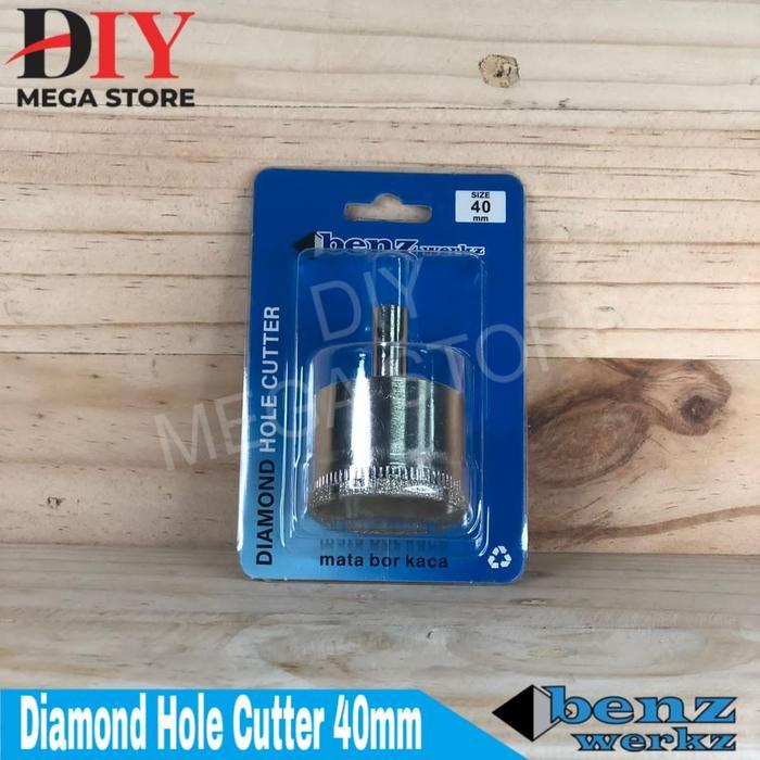 Diamond Hole Cutter 40Mm Mata Bor Kaca Mata Bor Intan 40 Mm Benz Werkz -Gratisongkir