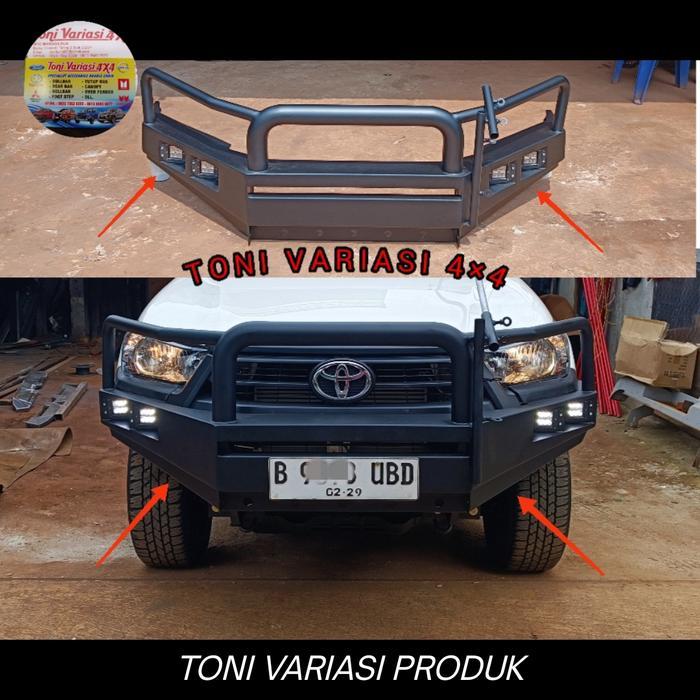 Bumper Bemper Depan Spek Tambang Double Cabin Hilux Rocco 2020-2023