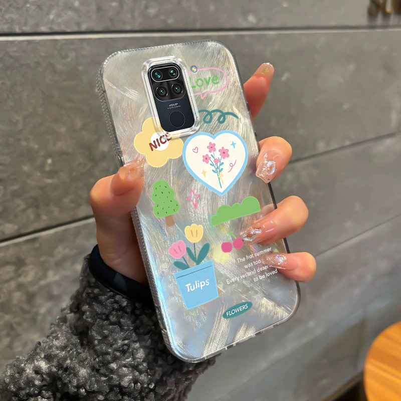 Casing Hp Xiaomi Redmi Note 9 Case Casing HP Softcase ponsel silikon tahan jatuh transparan camlet K