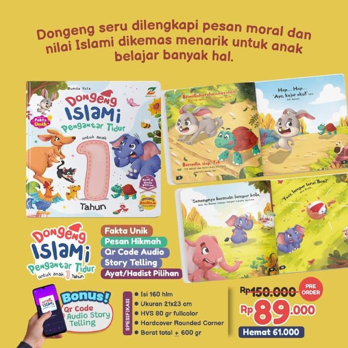 Dongeng Islami Pengantar Tidur Untuk Anak 1 Tahun Buku Cerita Anak Islami