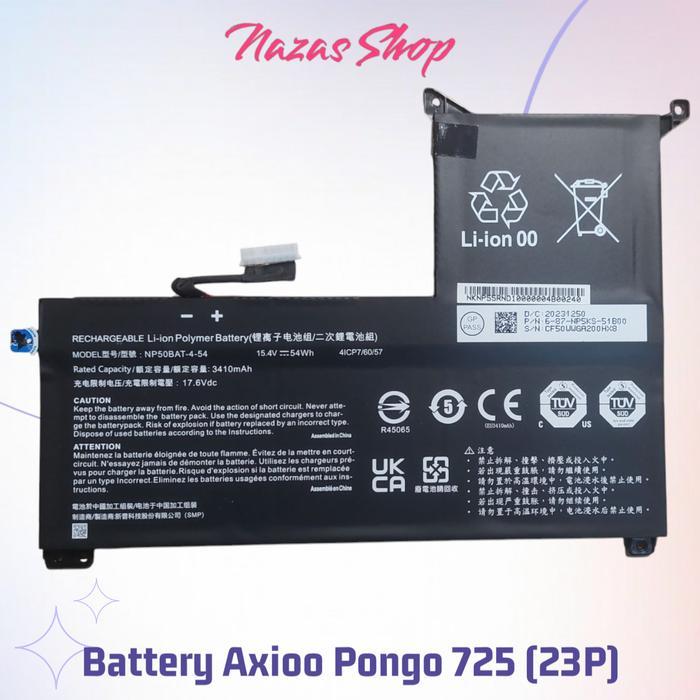Battery Batre Axioo Pongo 725 NP50BAT-4-54 Original Axioo