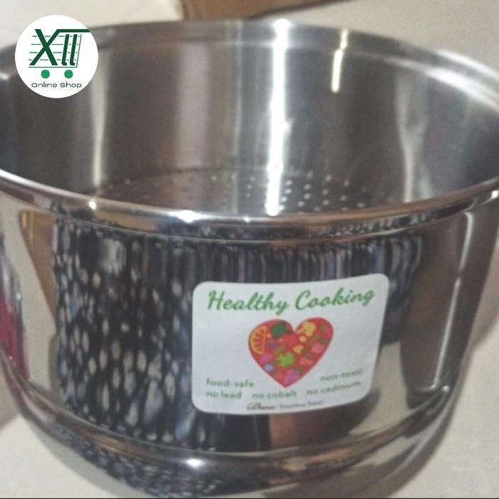 TERLARIS BIMA STEAMER 22 Cm Panci Kukusan Langseng Full Stainless Steel Selamat Berbelanja