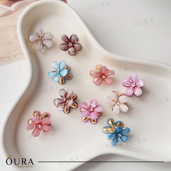 Jepit Rambut Bunga Kecil Korea Jepitan Rambut Mini Poni Bunga Daisy