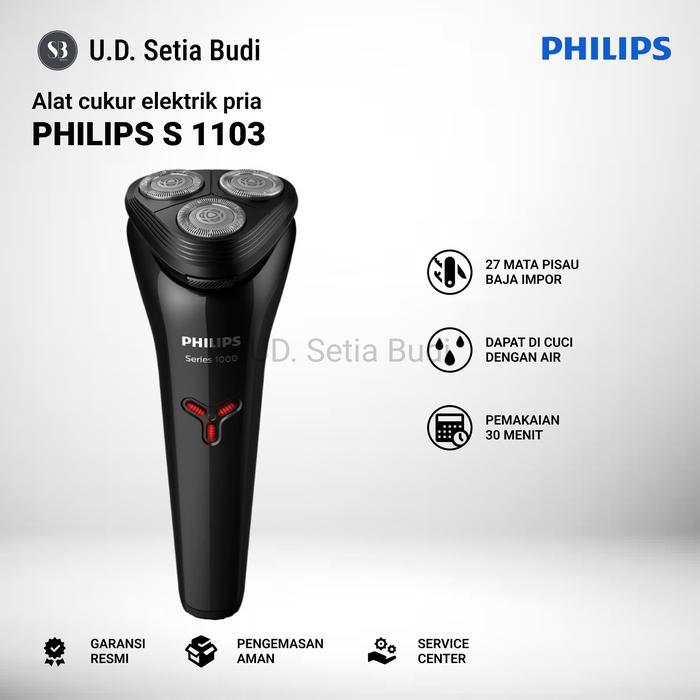 Alat Cukur Pria Philips Shaver S1103 Electric Shaver S1103