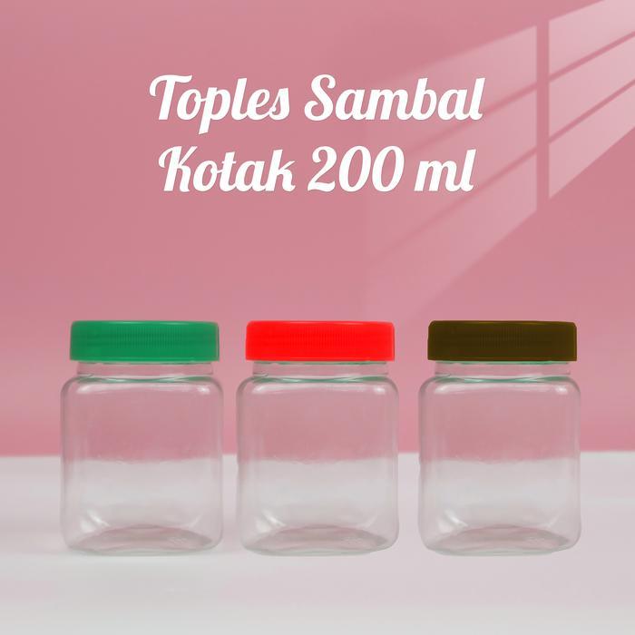 Toples Sambal 200ml / Toples Bumbu 200ml / Toples Jar 200ml (KOTAK)