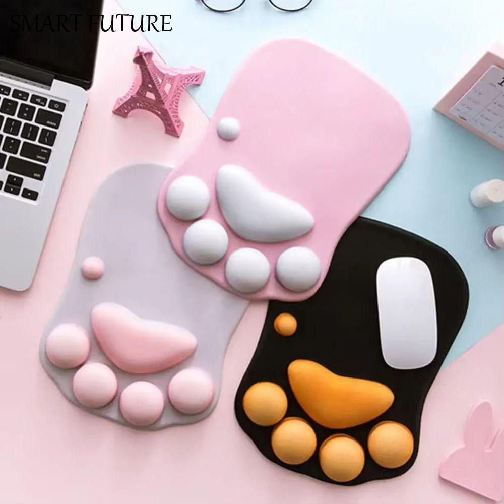 Creative Wrist Pad 3D Cat Paw Mouse Pad Cartoon Hand Guard Gaming Mouse Pads Cute Thickened Mouse