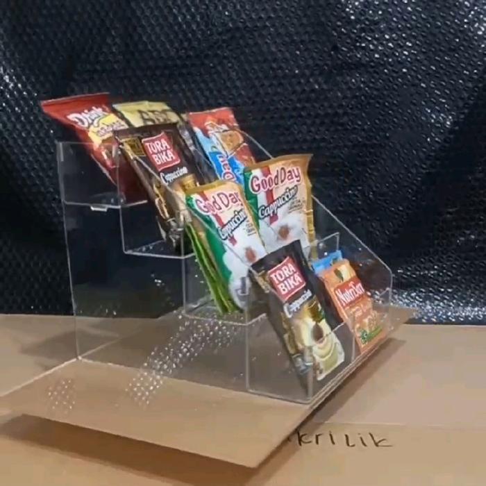 [NEW] RAK KOPI AKRILIK/TEMPAT KOPI SEDUH 8 SLOT