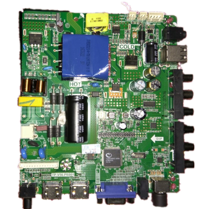 The tested LCD TV motherboard TP.V56.PB801 works well 100%NEW Gift remote control
