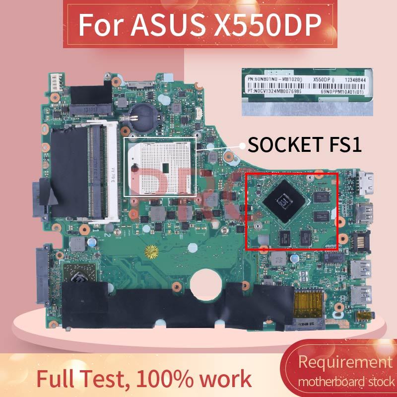 . For Asus X550Dp Laptop Motherboard Socket Fs1 60Nb01N0 Ddr3 Notebook -
