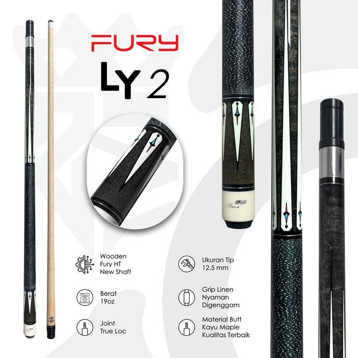 Fury Ly Series Stick Billiard Maple Cue Low Deflection/Play Cue Original Fury Stik Biliard