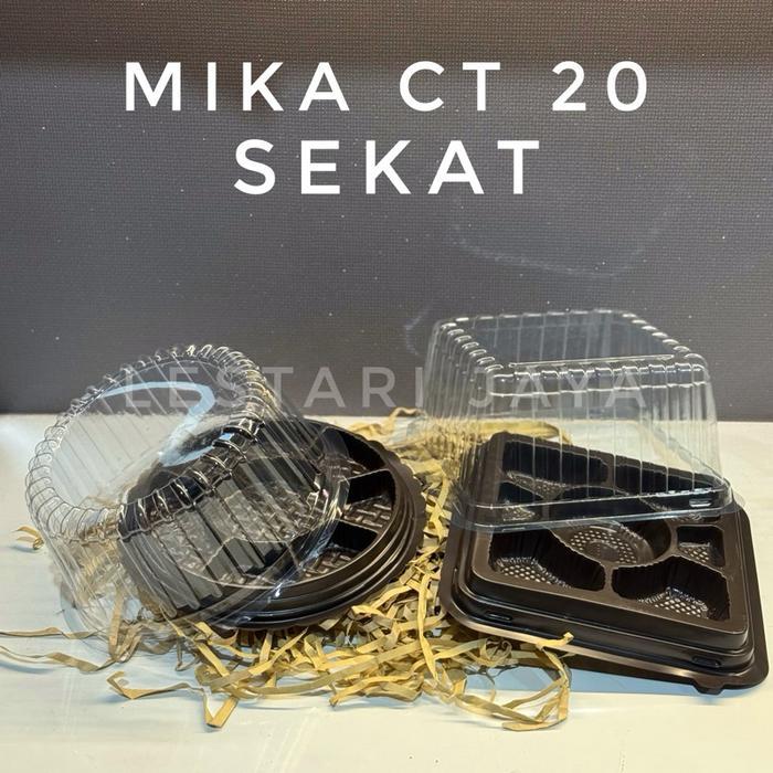 (10 PCS) Mika Tumpeng Sekat / Mika Sekat Bulat Kotak CT 20 Sekat untuk Tumpeng mini dll