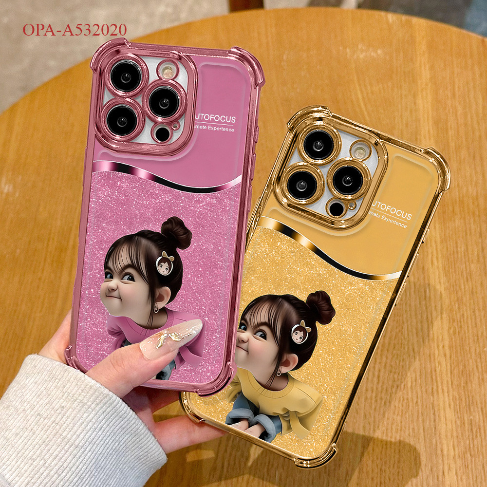 Casing Anti Crack Phone Case For OPPO A60 A54 A77S A58 A57 A55 A53 A33 2020 2022 4G Softcase Hp Kesi