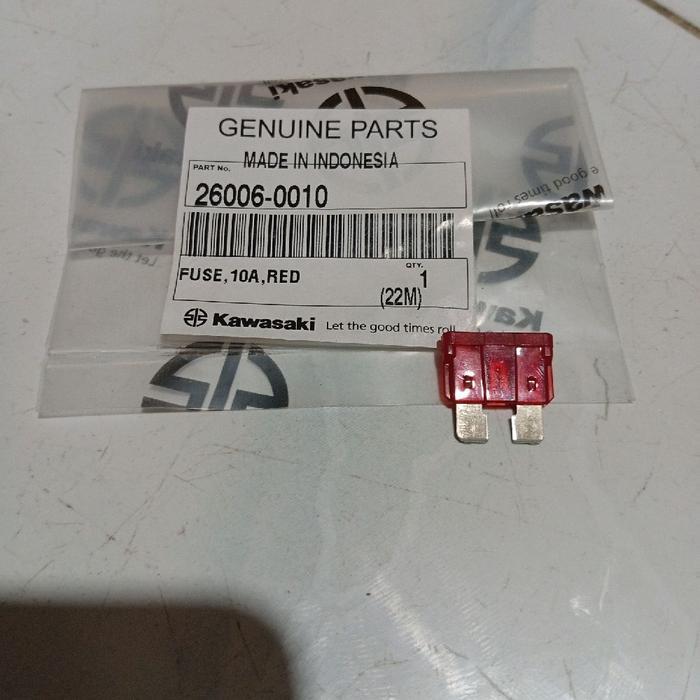 FUSE 10A RED SIKRING 10 AMPERE MERAH KAWASAKI ZX130 ZX 130 KAWASAKI ATHLETE ATLIT ORIGINAL
