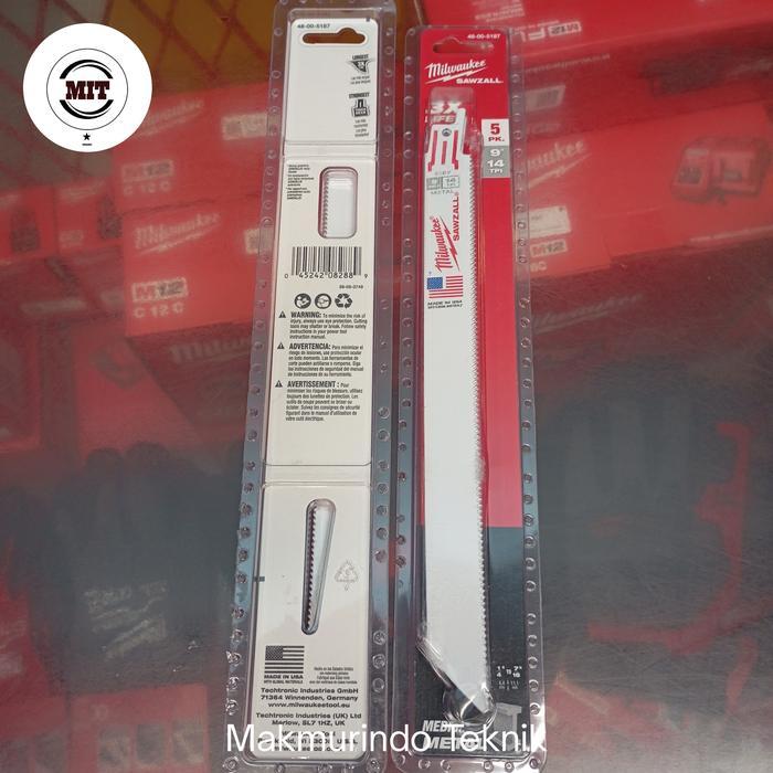 sintayanistore12 Milwaukee SAWZALL Reciprocating Saw Blade Mata Saber Recipro Metal