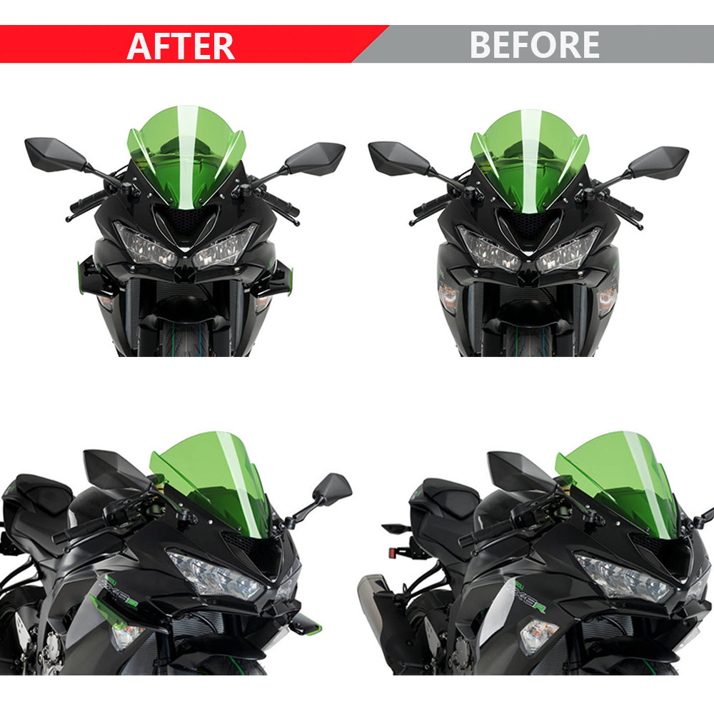 FOR KAWASAKI ZX-6R ZX 6R ZX6R MOTORCYCLE FAIRING PARTS AERODYNAMIC WING KIT FIXED WINGLET FAIRING