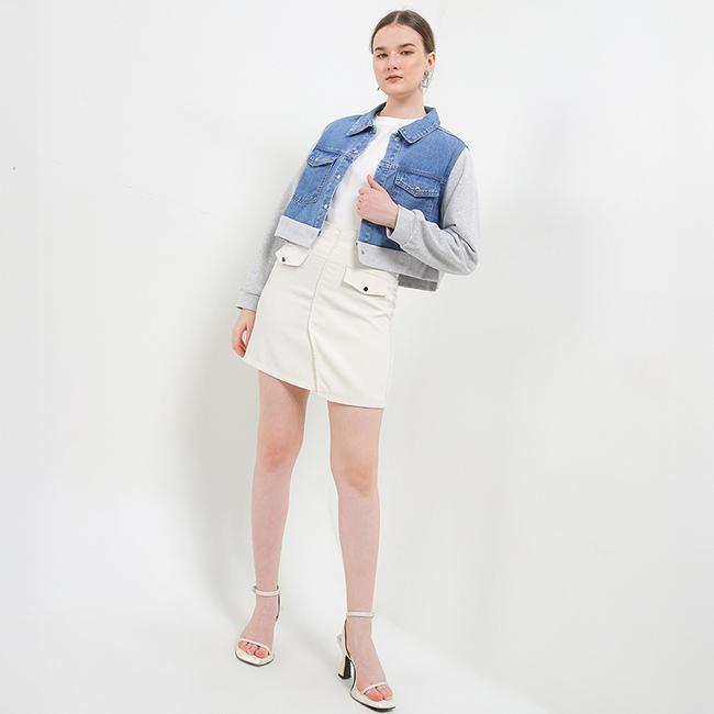 Sartorialele// Hush Puppies Jaket Denim Wanita Pp Fansi Medium Blue