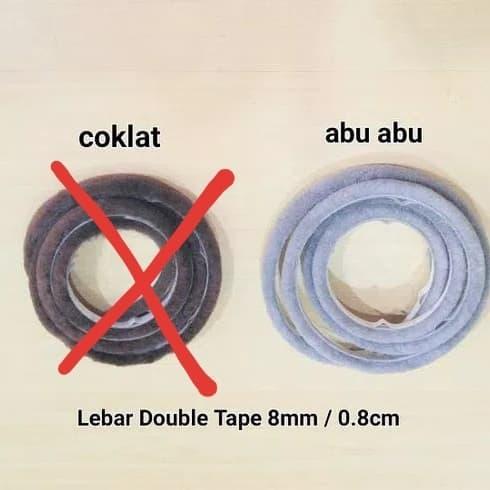 Mohair + Lem Double Tape Besar / Moher / Door seal