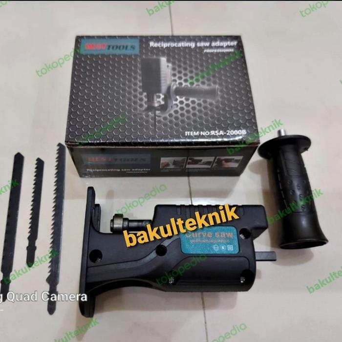 maju store12 Adapter Bor Ke Gergaji Pengubah Bor Ke Gergaji Reciprocating Adapter