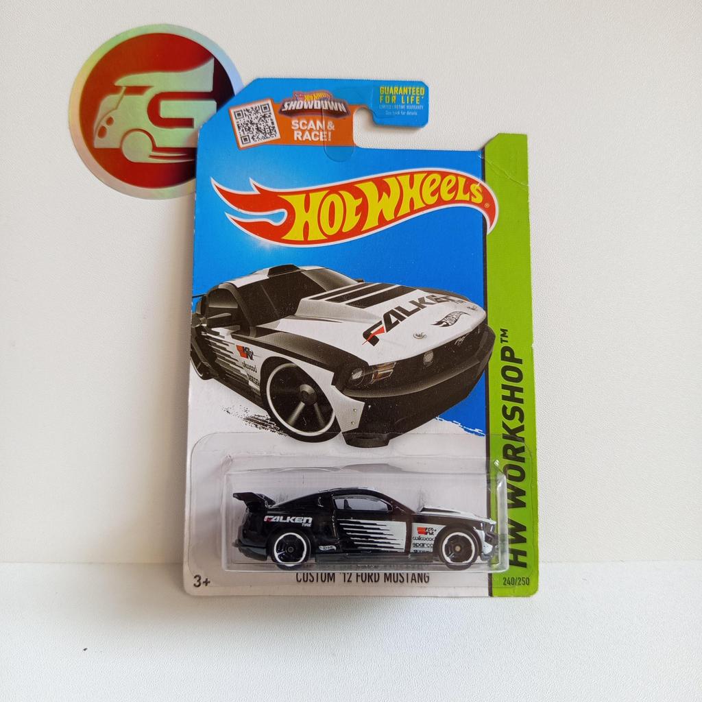 Hot Wheels Custom 12 Ford Mustang Falken Black & White KMART Exclusive 2015 (VVHTF) - Hotwheels