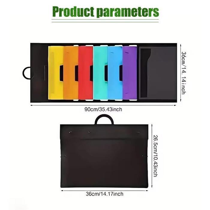 RAK DOKUMEN A4 GANTUNG 6 KANTONG / PAPER STORAGE MULTI LAYER / FILE FOLDER ORGANIZER DINDING PRAKTIS