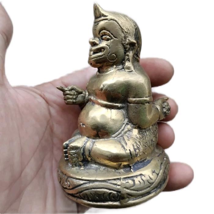 Patung hiasan Semar duduk bahan Kuningan patung Semar duduk