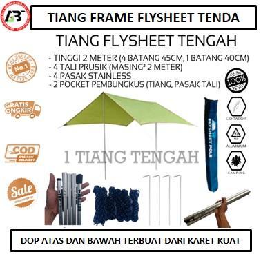 tiang frame flysheet tenda bendera camping alumunium kuat berkualitas
