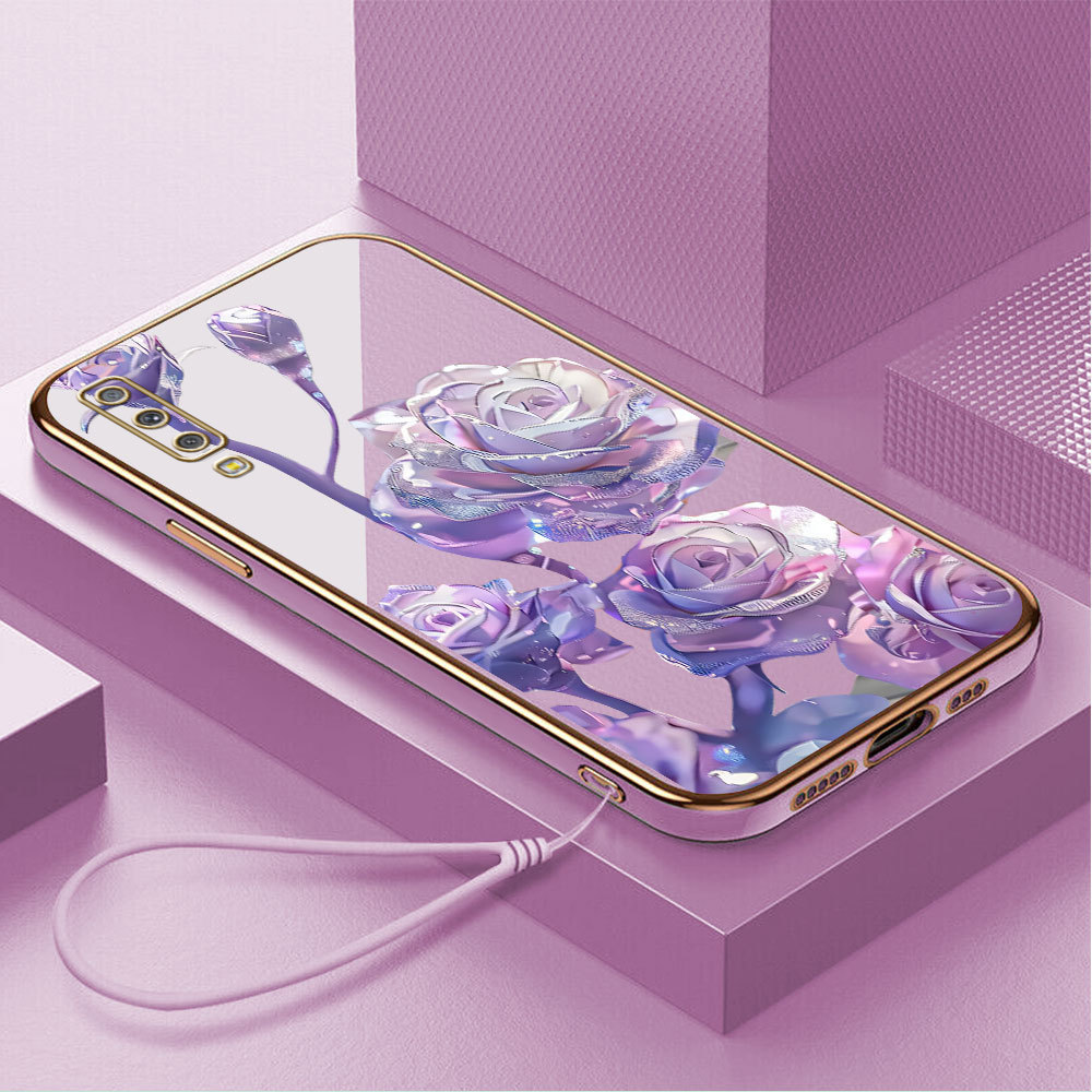 Casing Hp Untuk Compitable With Samsung Galaxy A7 2018 A750 Lokal Stock Lanyard Gratis Phone Case So