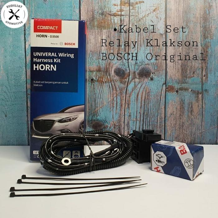 Klakson Flosser Germany + Kabel Set Klakson Untuk Mobil / Motor