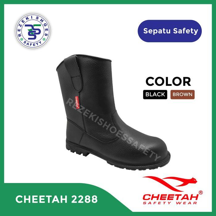 Sepatu Kerja Safety Cheetah 2288 C Safety Shoes Cheetah 2288 H Original Cheetah 2288 Cokelat Boots