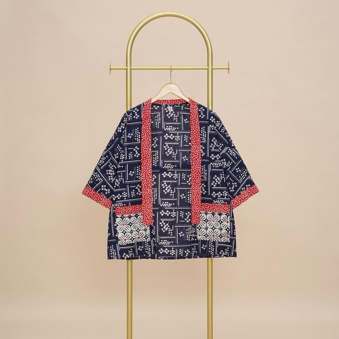 Couple Set Batik Pria Outer Krisna Dan Batik Wanita Kimono Yuki