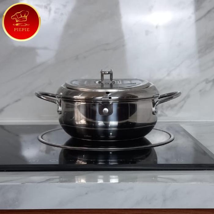 Japanese Deep Fryer Pot Thermometer / Panci Penggoreng Suhu Tinggi