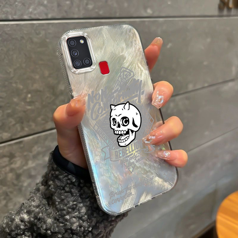 Casing Hp Untuk Samsung Galaxy A21S Case Casing HP Softcase ponsel silikon tahan jatuh transparan ca