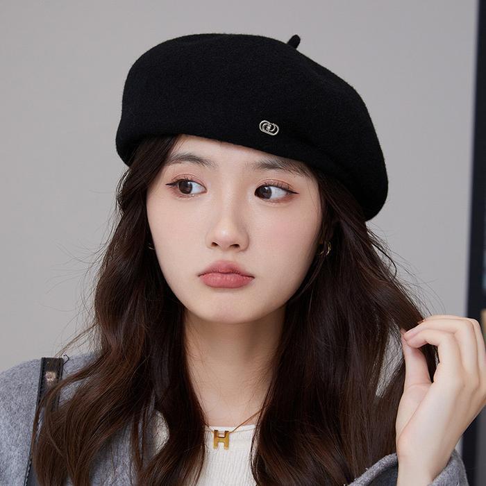 Topi Baret Gaya Korea Topi Wol Topi Fashion Wanita Dewasa