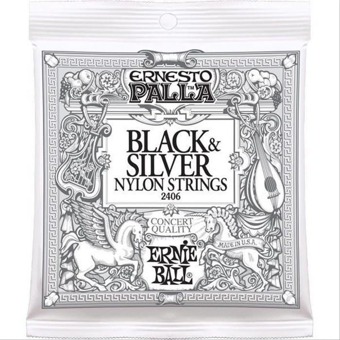 Ernie Ball Ernesto Palla Black & Silver Nylon Classical Guitar Strings