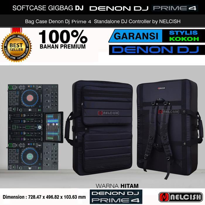Softcase Gigbag Tas Denon Dj Prime 4 Standalone Dj Controller NELCISH