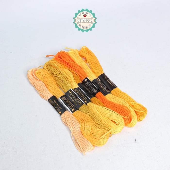 ANEKA - Paket Benang Sulam / Menyulam ANK Premium - Sulam ANK Kuning