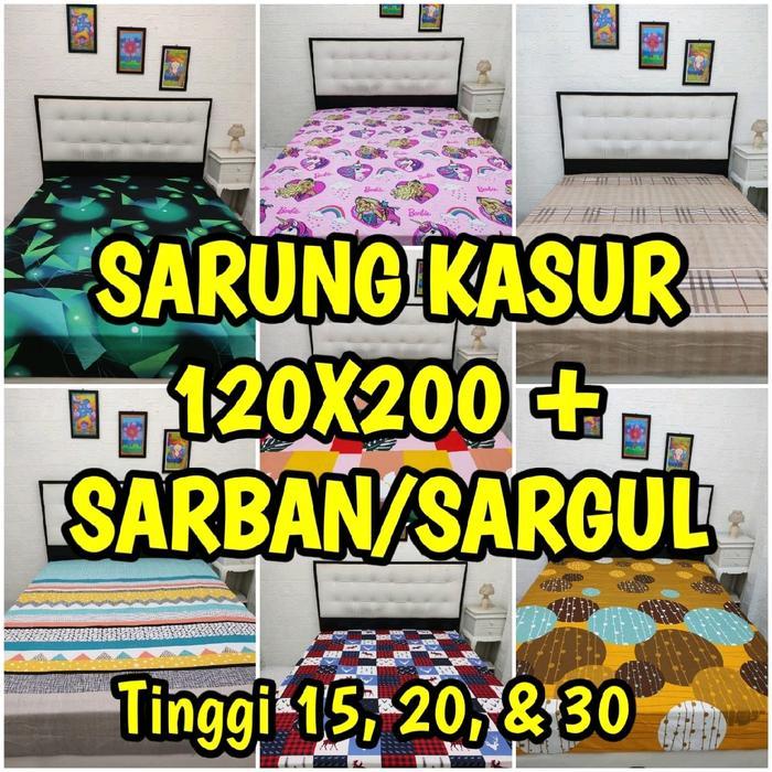 Sprei Sarung Kasur busa resleting Sarung kasur 120 x 200 Sprei Resleting busa Sarung kasur No 3 plus