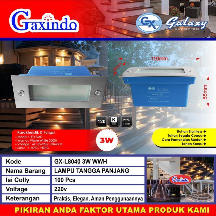 LAMPU TANGGA DINDING STEP LED 5W L8040 LAMPU TANGGA DINDING TANAM