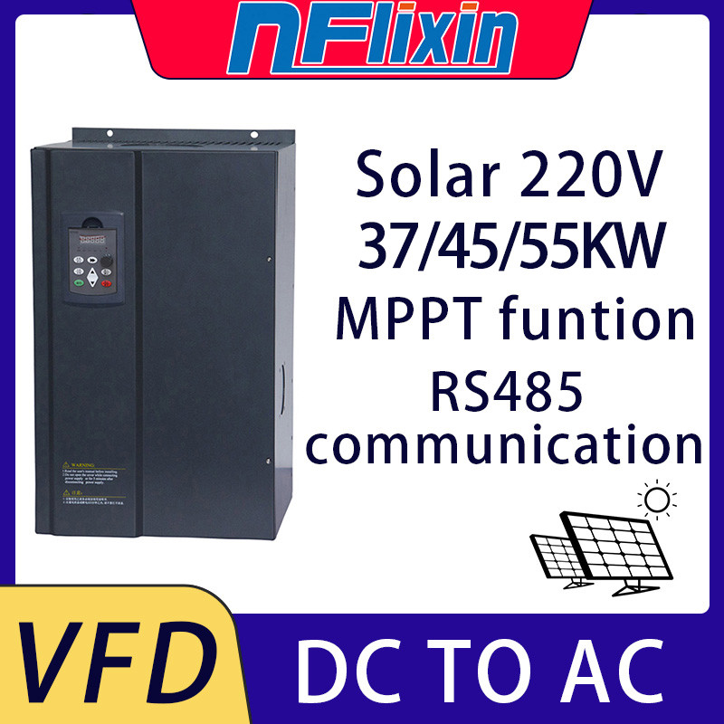 . Pv Solar 220V Inverter Dc To Ac Three-Phase Converter 220V 11Kw-55Kw With Mppt Control Solar Pump