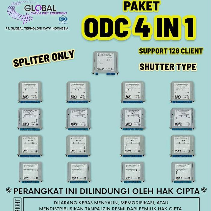 Paket 4 In 1 Global Solusi Simple Pengguna.Olt Gpon 1 Pon
