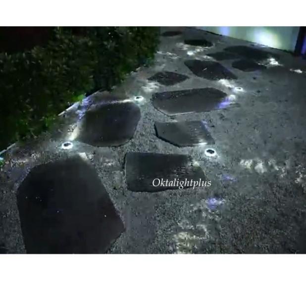 Lampu taman solar panel tenaga surya lampu dinding solar panel estetik