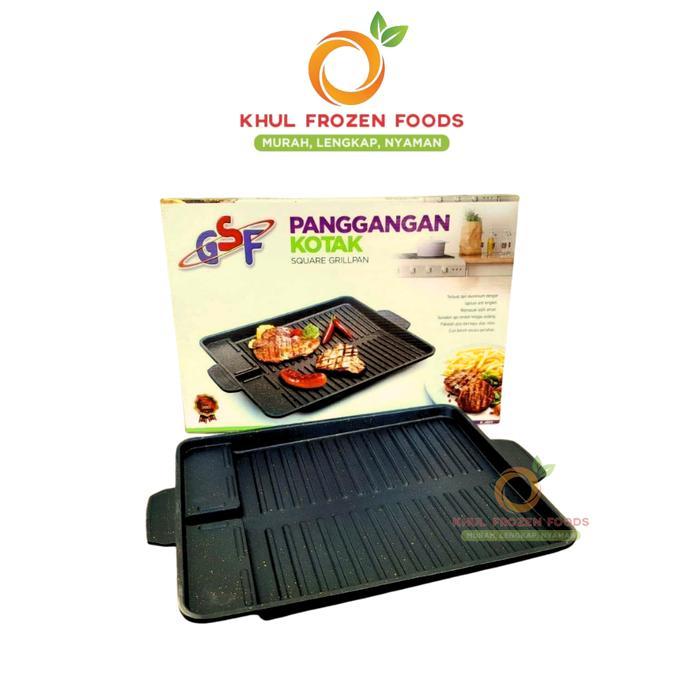 PROMO GSF BBQ Pan Grill Kotak / Wajan grill / Wajan bbq / Wajan kotak/ Alat Pemanggang Daging