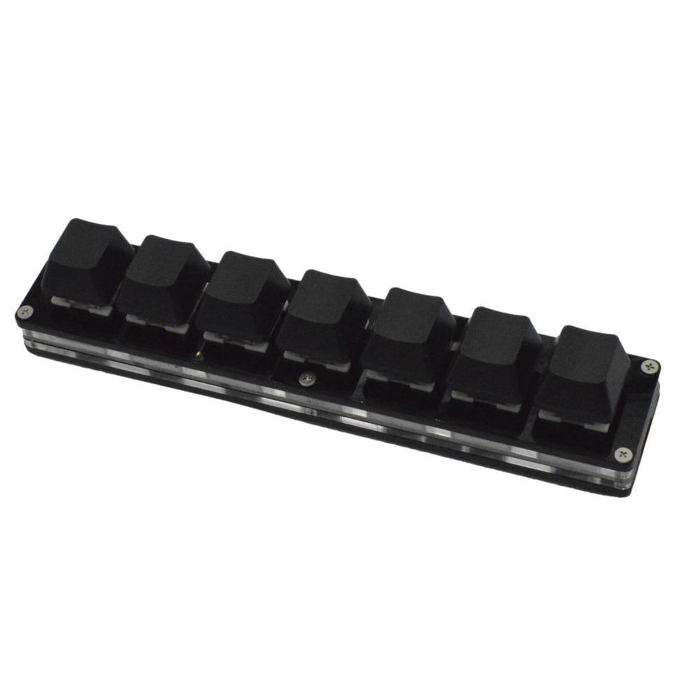 7 Keys Black Custom Mini Keypad Numpad Mechanical Keyboard OSU Programming Macro Keyboard For