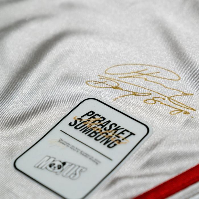 Replika Aspac Jersey Silver #22 Denny Sumargo - Pebasket Sombong